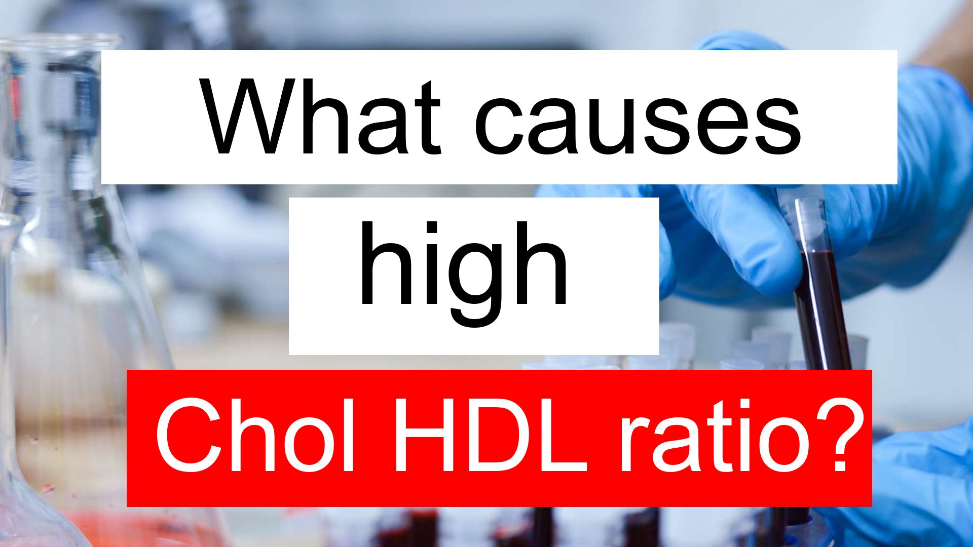 What causes high Chol HDL ratio and low INR?