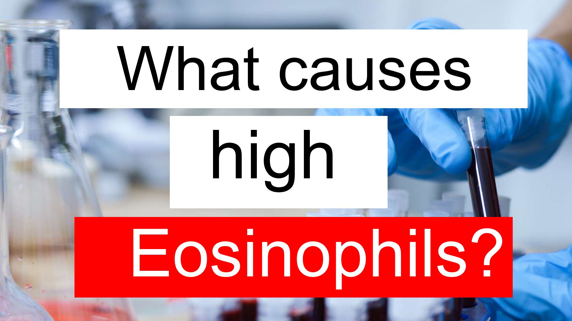 What causes high Eosinophils and low WBC?