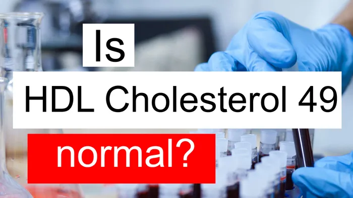 HDL cholesterol 49