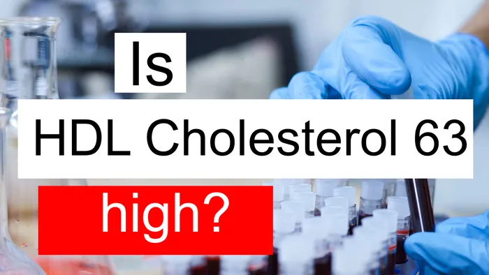 HDL cholesterol 63