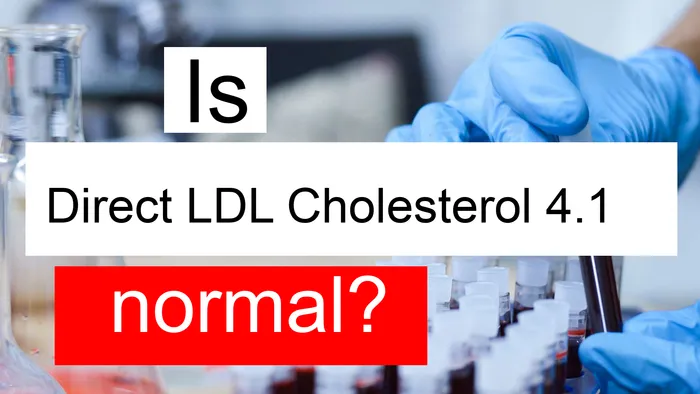 Serum LDL cholesterol 4.1